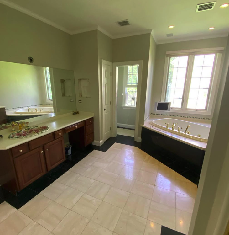 Springfield PA bathroom after renovation with modern tile work and fresh paint by Springfield Painting