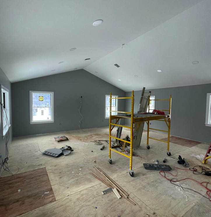 Springfield home interior hallway after professional painting with fresh modern colors and clean finish